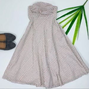 J.Crew | Polka Dot | Empire Waistline Strapless